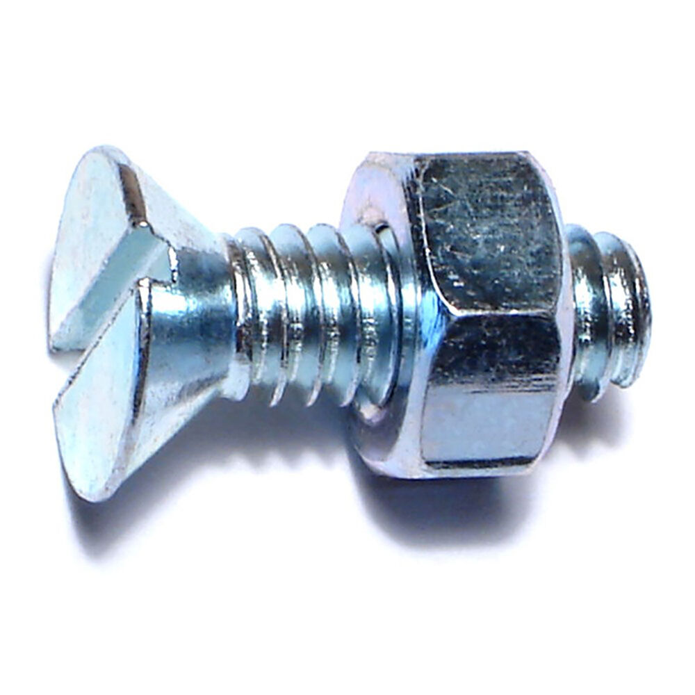 image of 1/4-20 X 3/4 Slotted Flat Stove Bolt