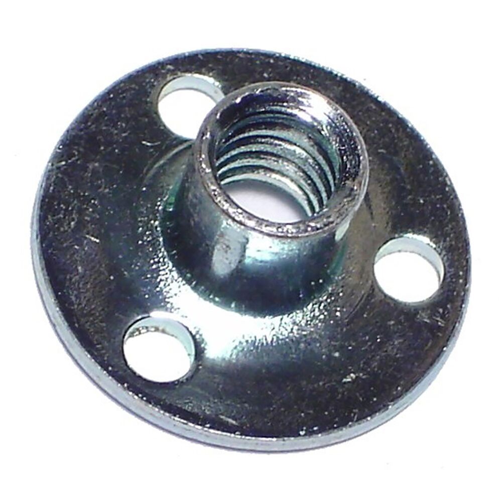 image of #10-32 x 5/16-Inch Zinc Brad Hole Tee Nut - 1 Count