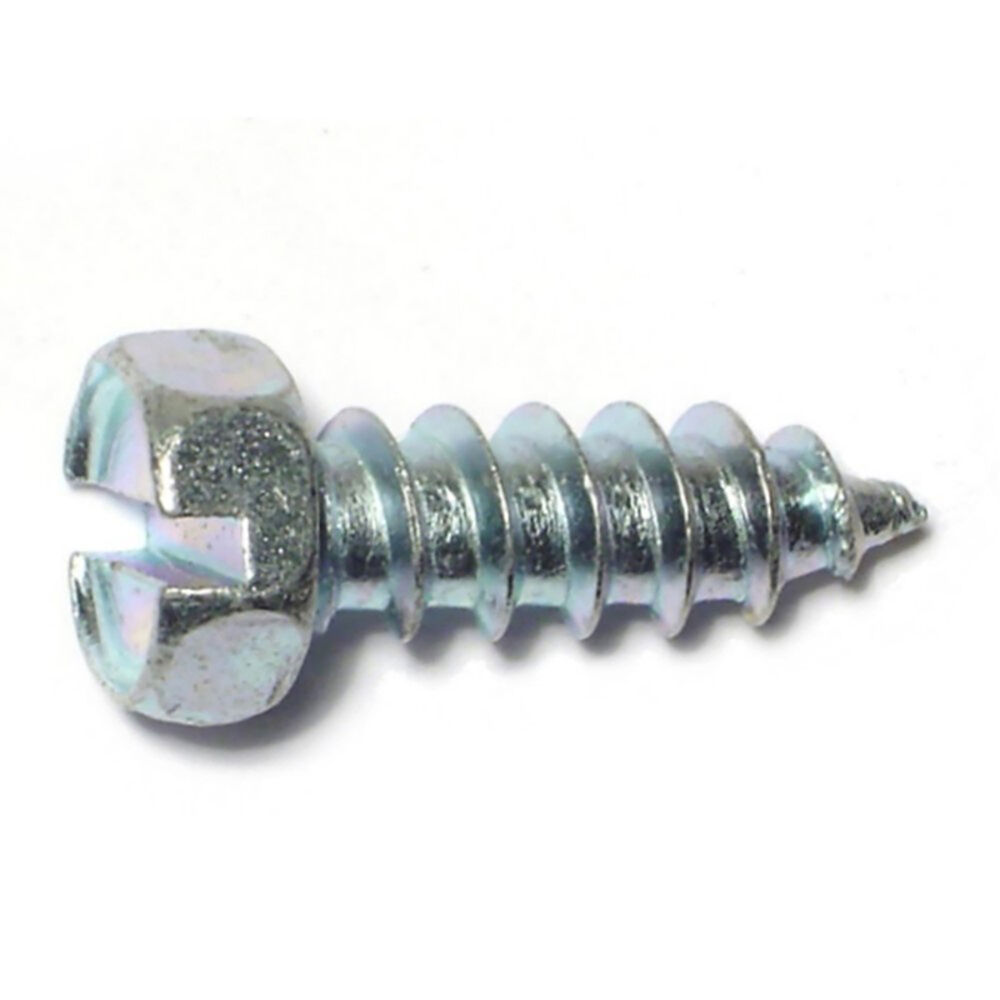image of #14 x 3/4 Hex Drive Zinc Hex Head Sheet Metal Screw