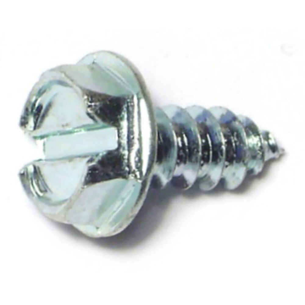 image of 10 X 1/2 Slotted Hex Washer Sheet Metal Screw
