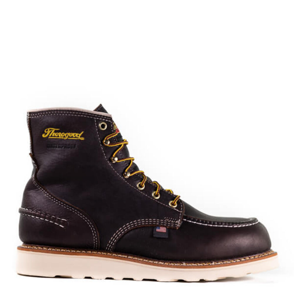 image of Men's 1957 Series Waterproof 6 in. Briar Pitstop Moc Toe Maxwear Wedge Boot