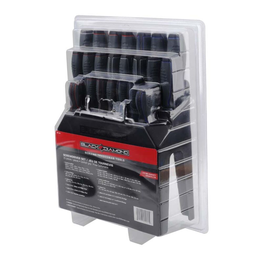 image of 25 Piece Comfort Grip Screwdriver Set