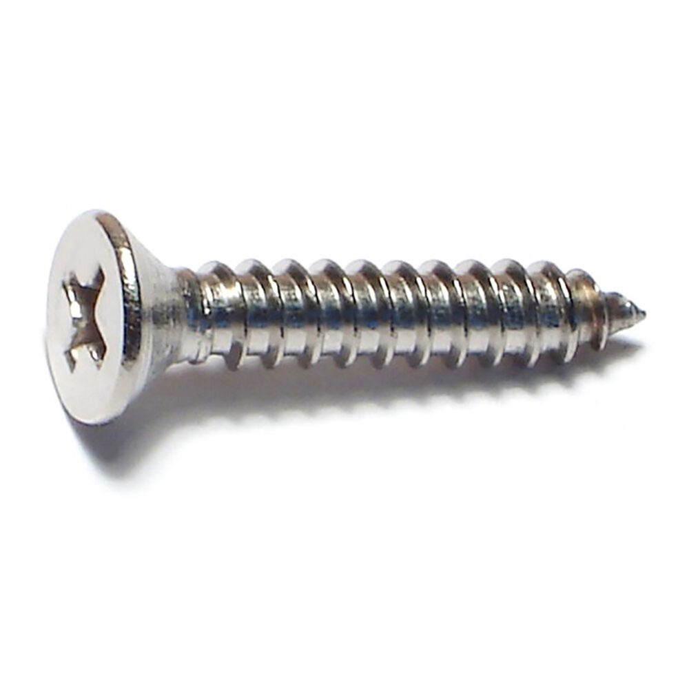 image of 10 x 1 Phillips Flat Sheet Metal Screws - 82227