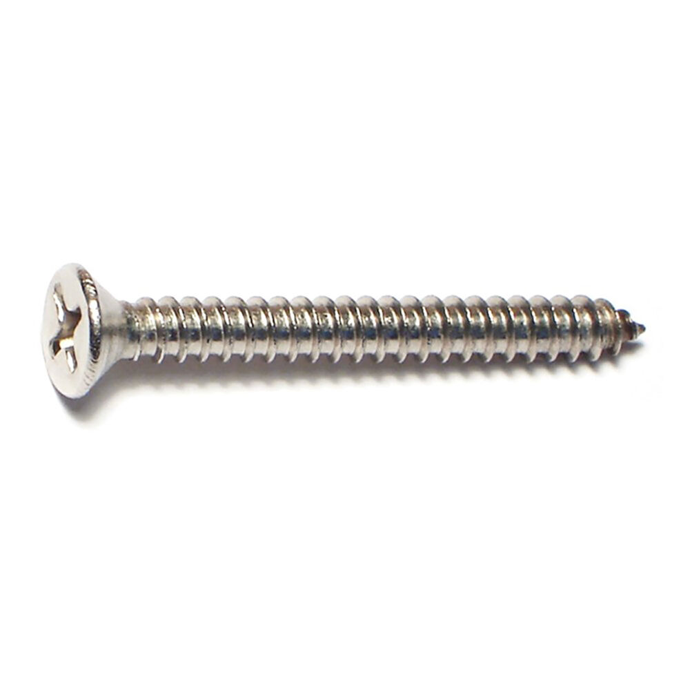 image of 8 x 1-1/2 Phillips Flat Sheet Metal Screws - 82233