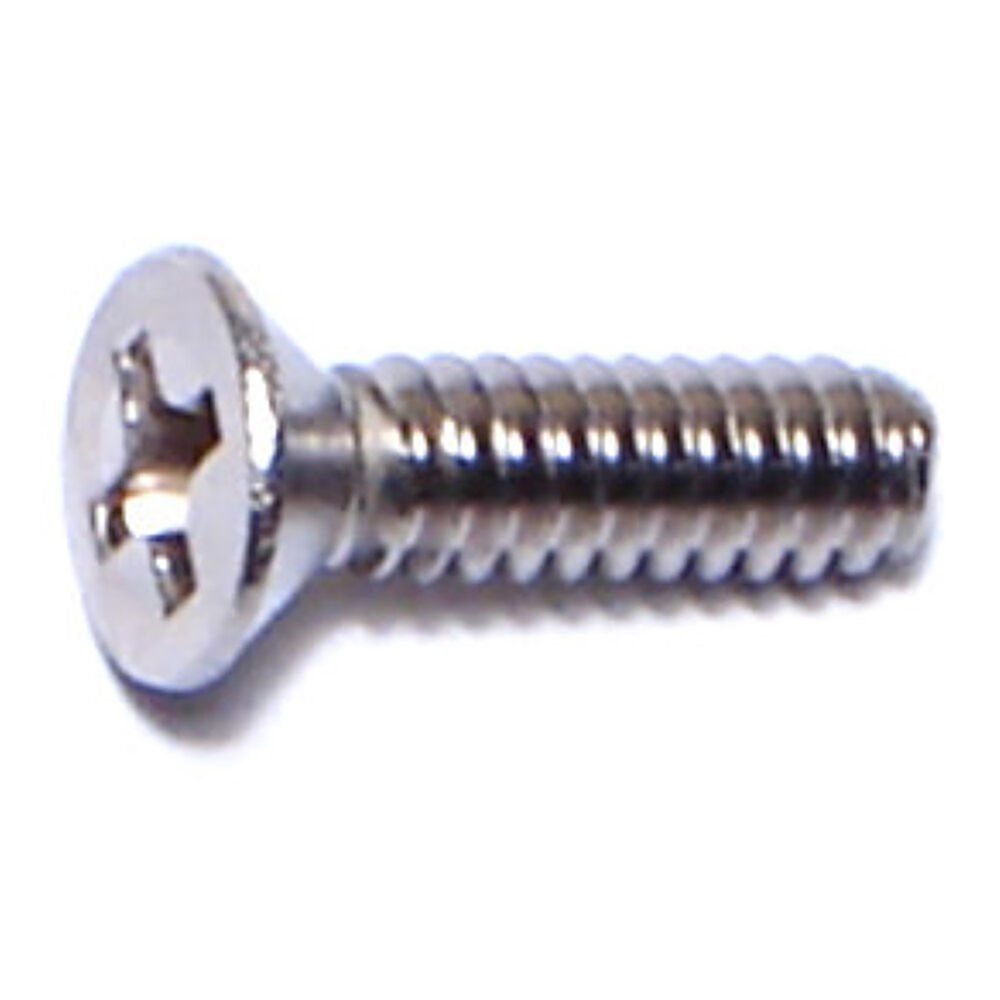 image of 6-32 X 1/2 Phillips Flat Machine Screws