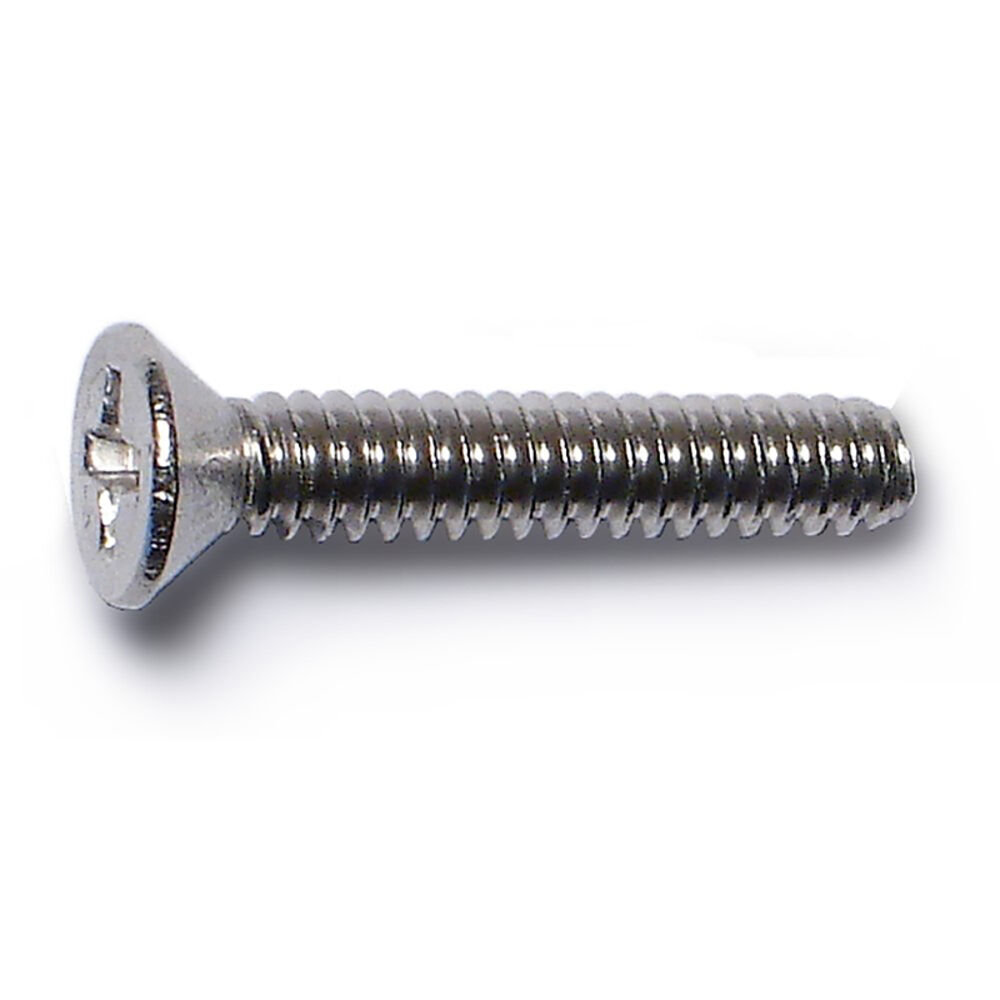 image of 6-32 X 3/4 Phillips Flat Machine Screws