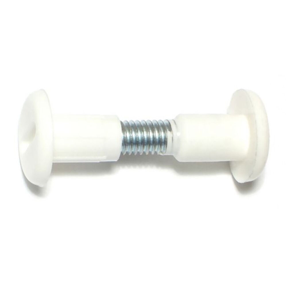 image of Connector Bolts, 1-1/8 x 1-7/16, White, 1-Piece