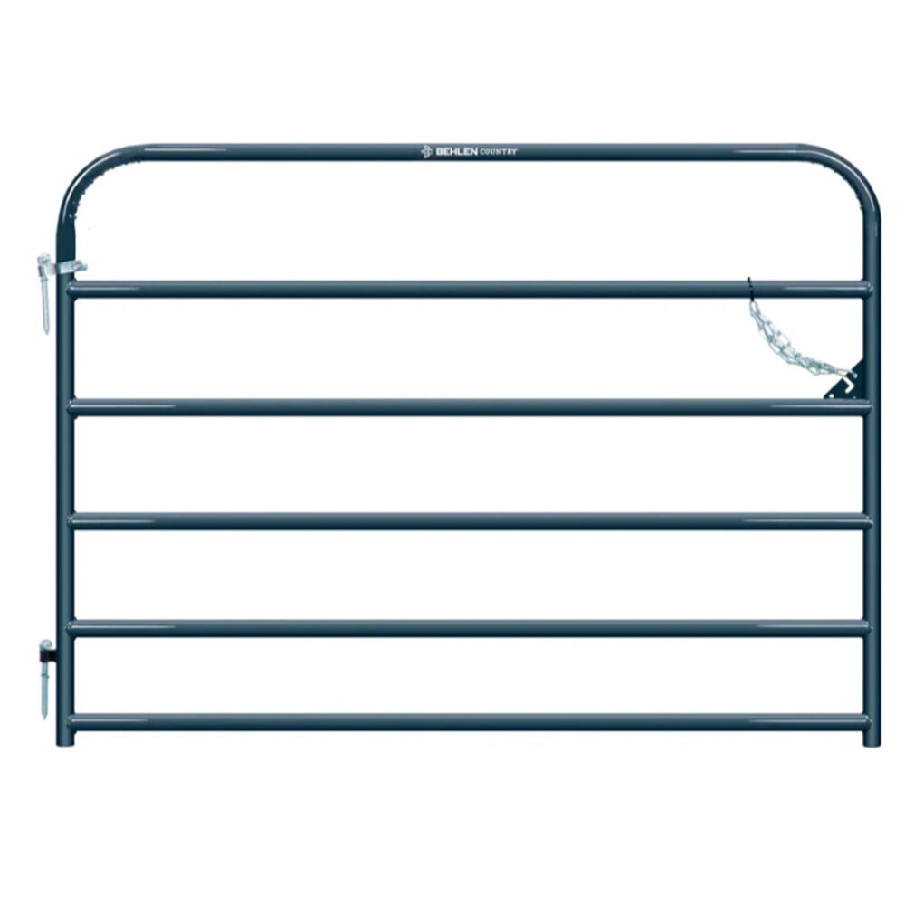 image of 6 ft Heritage Round Corner Gate, Gray