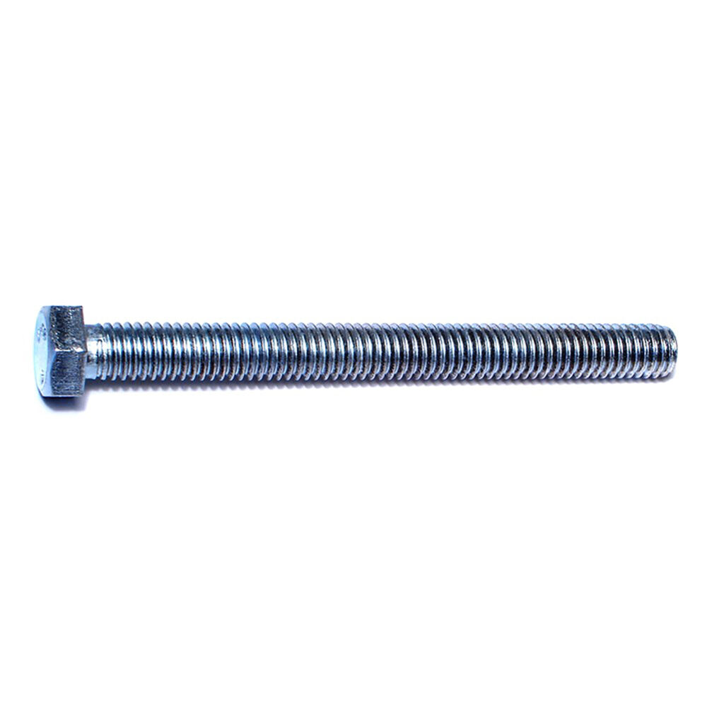 image of Full Thread Hex Tap Bolts, 3/8-16 x 4, Zinc, 1-Piece