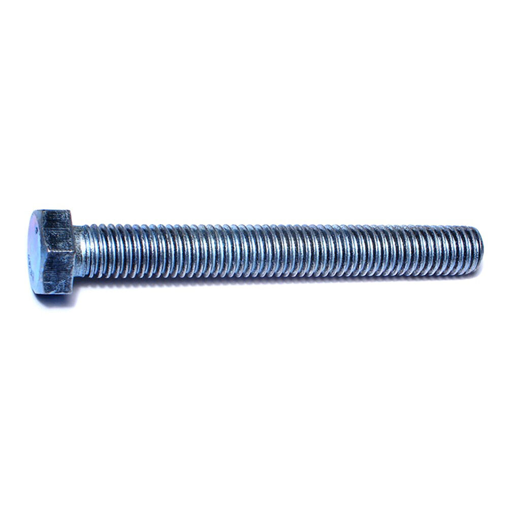 image of Full Thread Hex Tap Bolts, 1/2-13 x 4, Zinc, 1-Piece