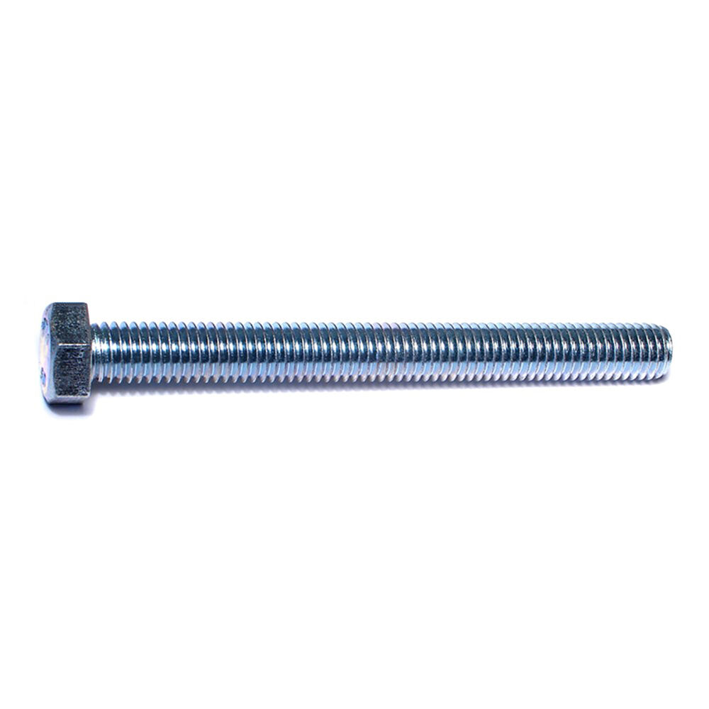 image of Full Thread Hex Tap Bolts, 1/2-13 x 5, Zinc, 1-Piece