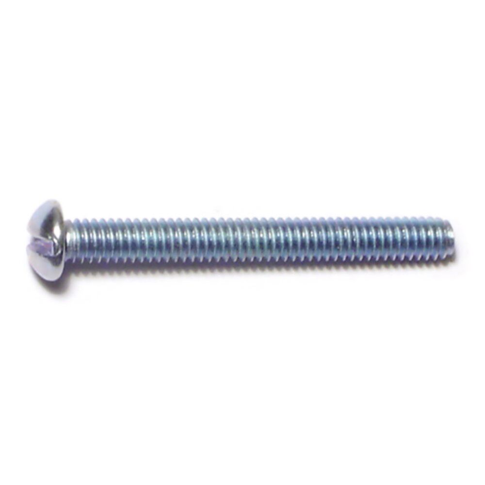image of Slotted Round Stove Bolts, 8-32 x 1-1/2, Zinc, 3-Piece