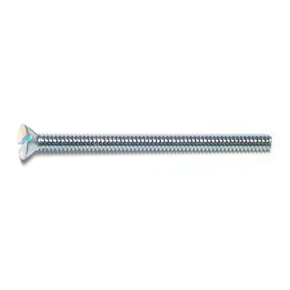 image of Slotted Flat Stove Bolts, 6-32 x 2, Zinc, 3-Piece