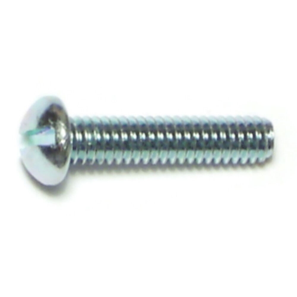 image of Slotted Flat Stove Bolts, 8-32 x 3/4, Zinc, 4-Piece