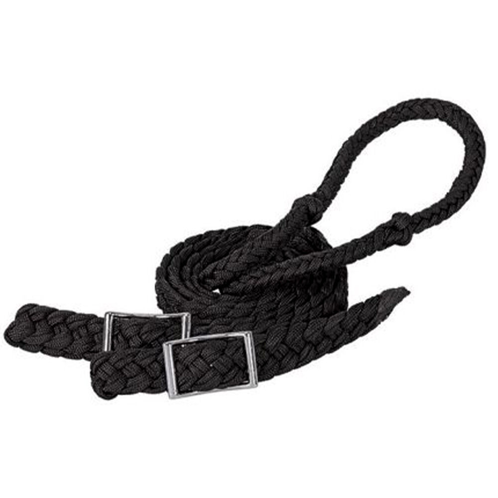 image of Braided Nylon Barrel Rein
