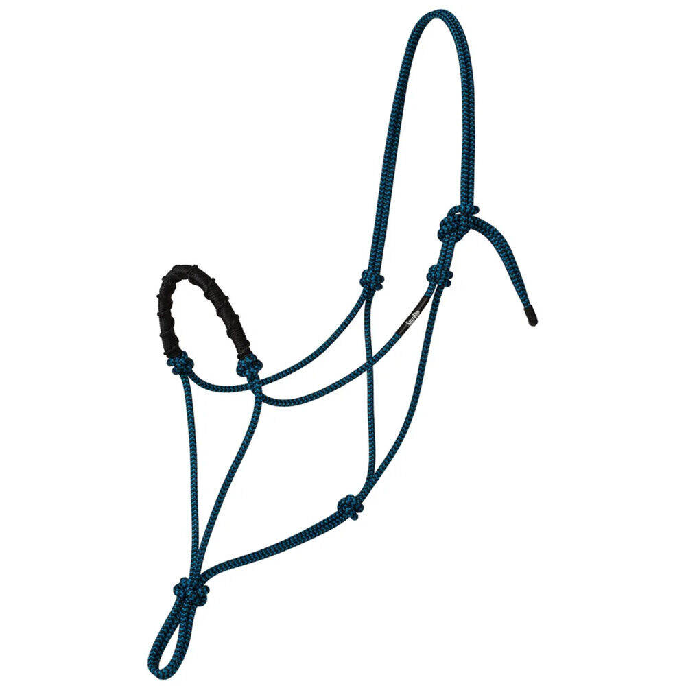 image of Stacy Westfall Rope Halter, Black/Blue
