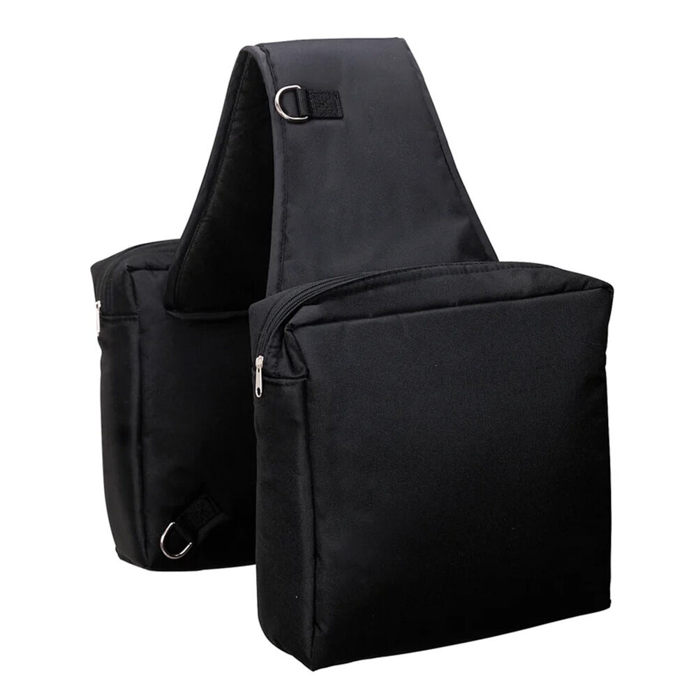 image of Heavy-Duty Nylon Saddle Bag, Black