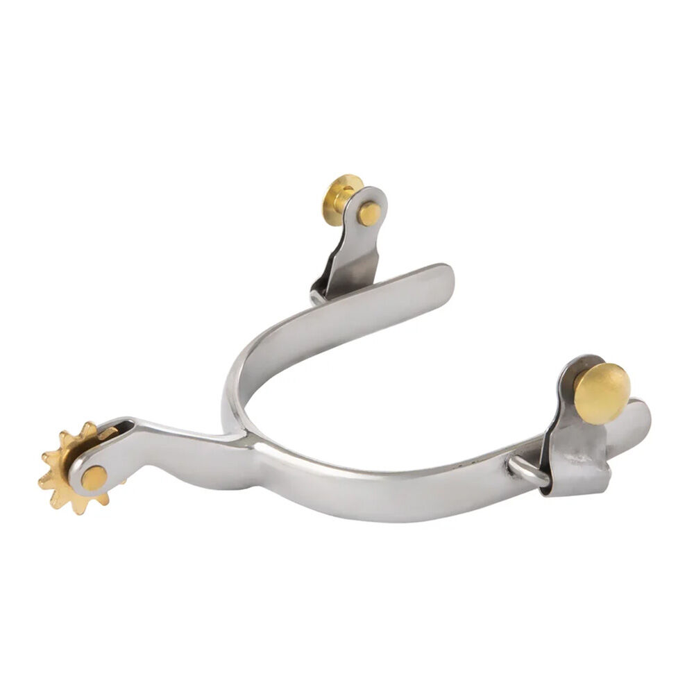 image of Men's Roping Spurs with Plain 1/2 in Band, 10 Point Rowel