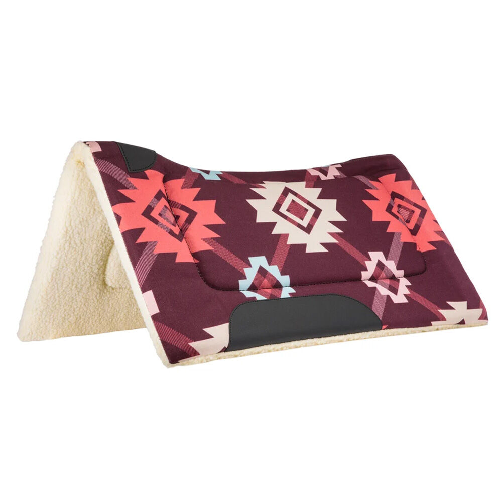 image of Contoured Printed Polyester Saddle Pad, 30 in x 30 in