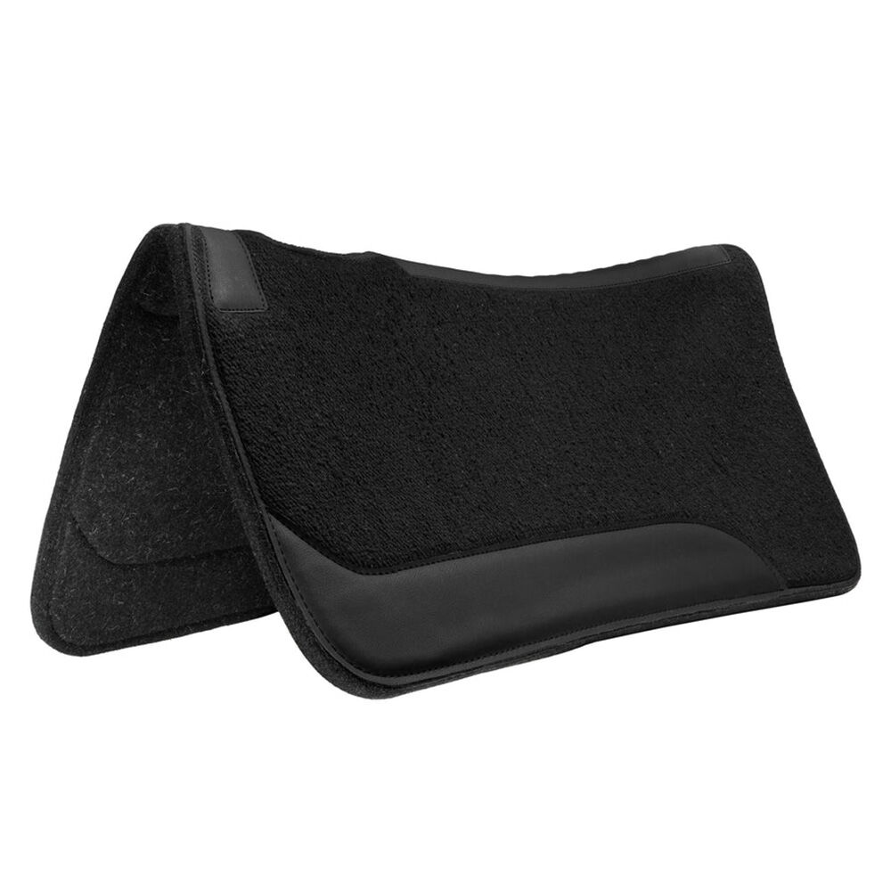 image of Contoured Single Weave Wool Blend Felt Saddle Pad
