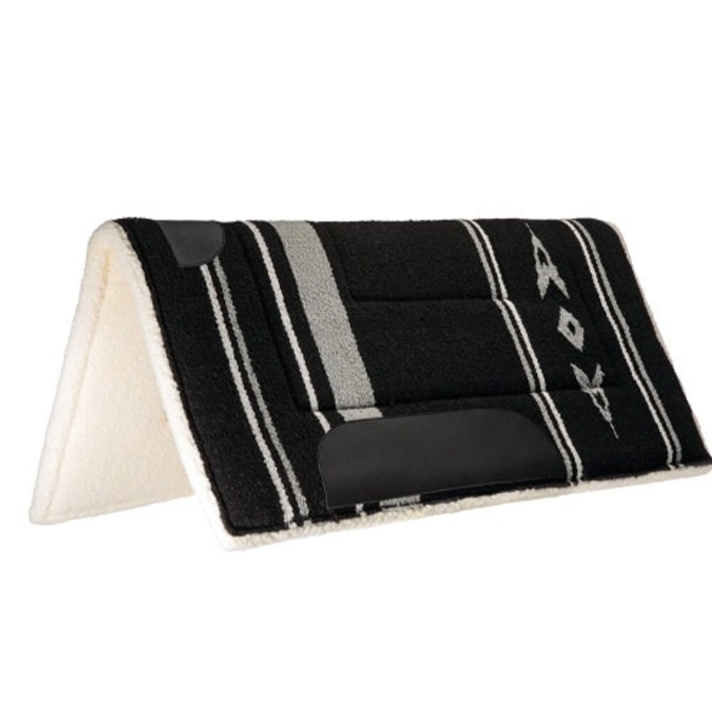 image of Acrylic Saddle Pad, Black/Gray