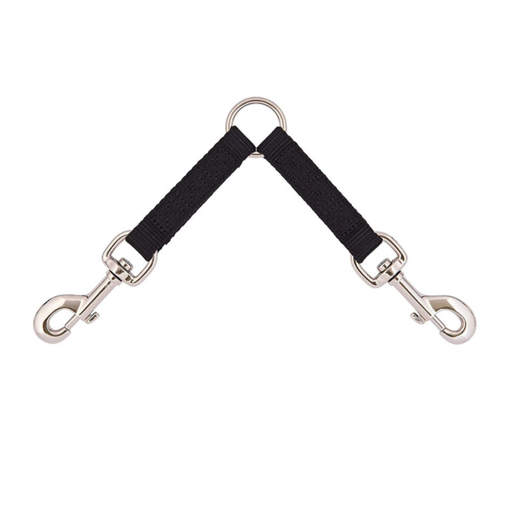 image of Two-Dog Coupler, Large, Black