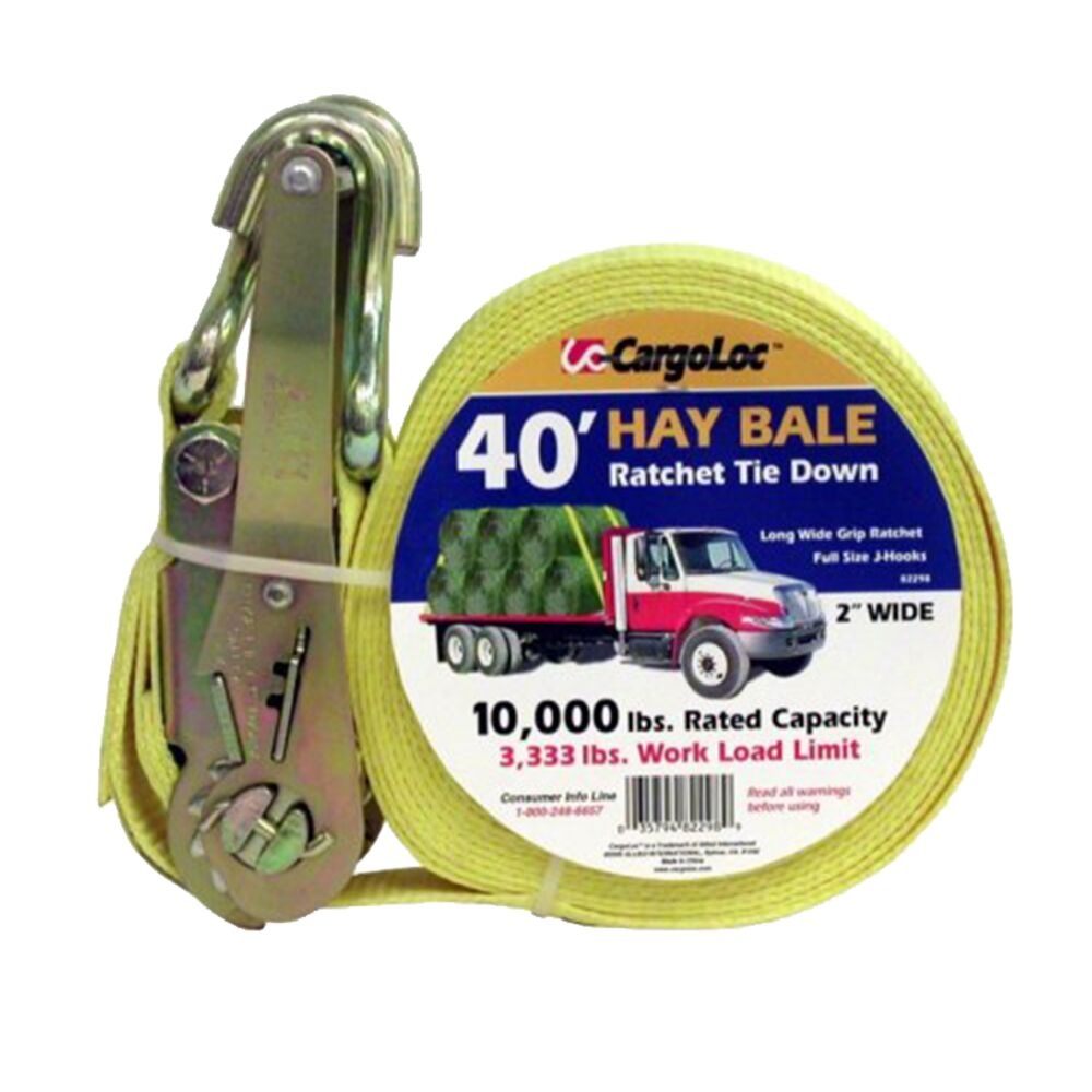 image of Ratchet Tie Down Strap, Hay Bale, 40 ft