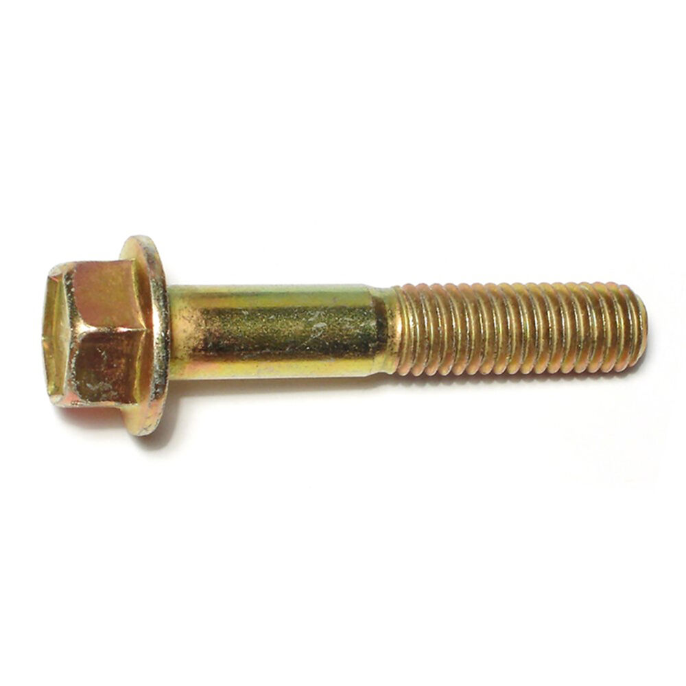 image of Flange Bolts - Grade 8, 1/2-13 x 2-3/4, Yellow Zinc, 1-Piece