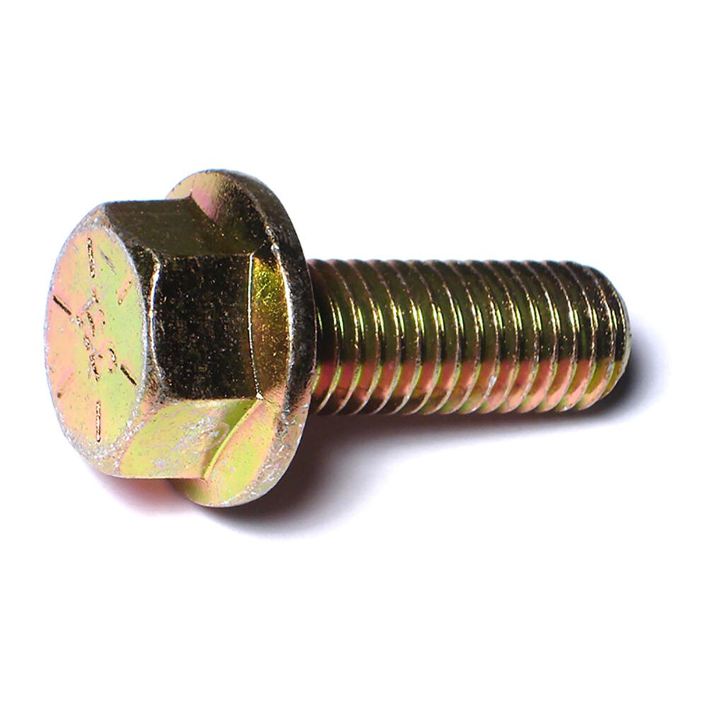 image of Flange Bolts - Grade 8, 5/8-11 x 1-3/4, Yellow Zinc, 1-Piece