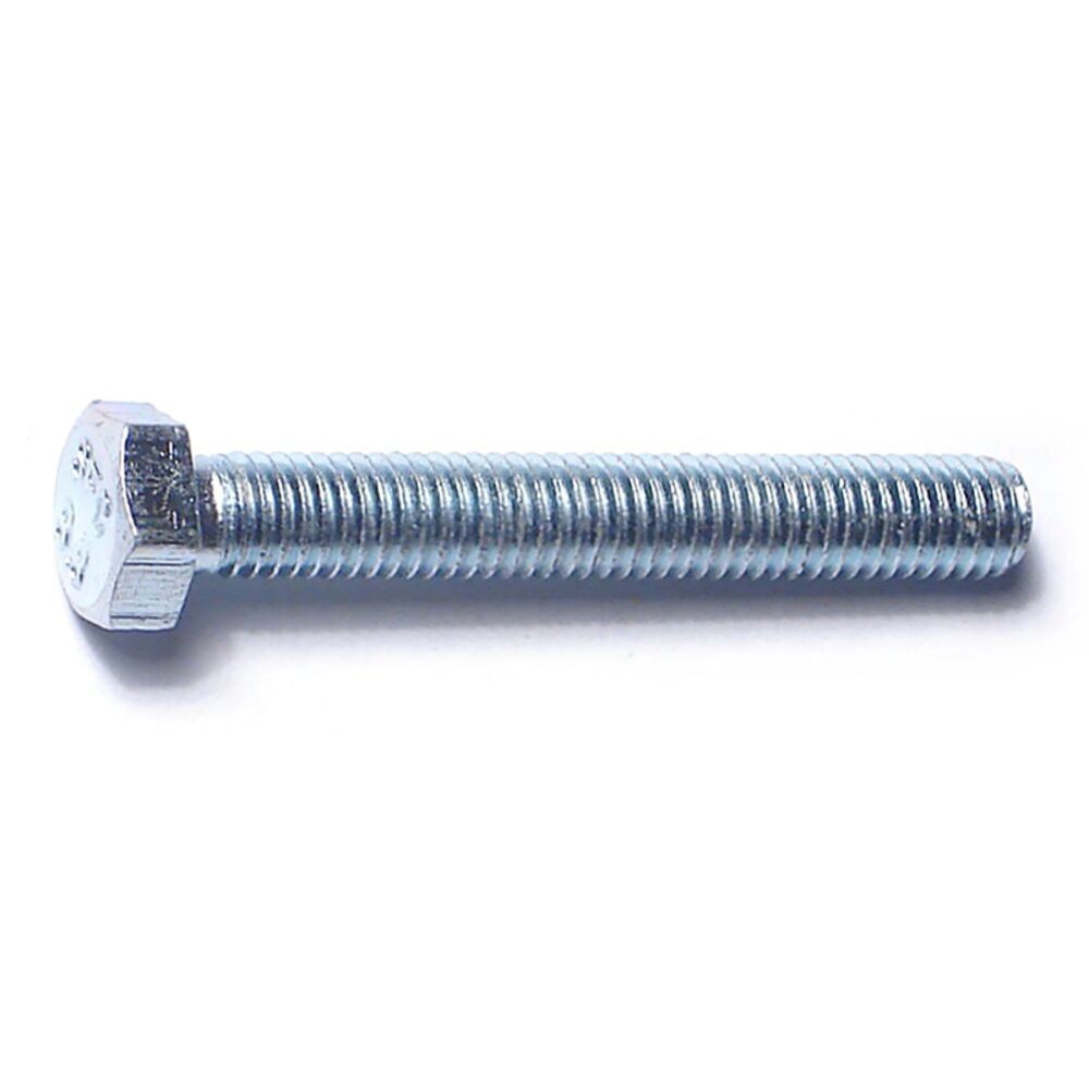 image of Metric Full Thread Bolt, 5mm-0.80 x 35mm, Zinc, 2-Piece
