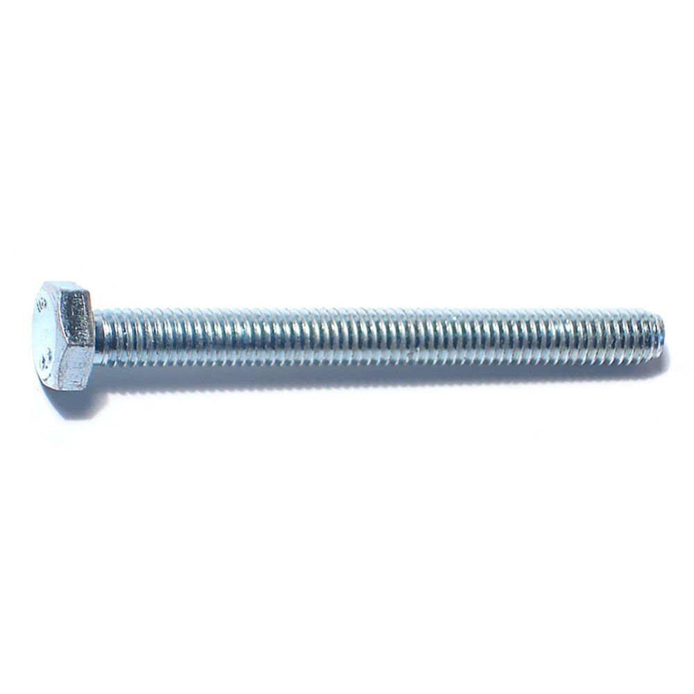 image of Metric Full Thread Bolt, 6mm-1.00 x 60mm, Zinc, 1-Piece