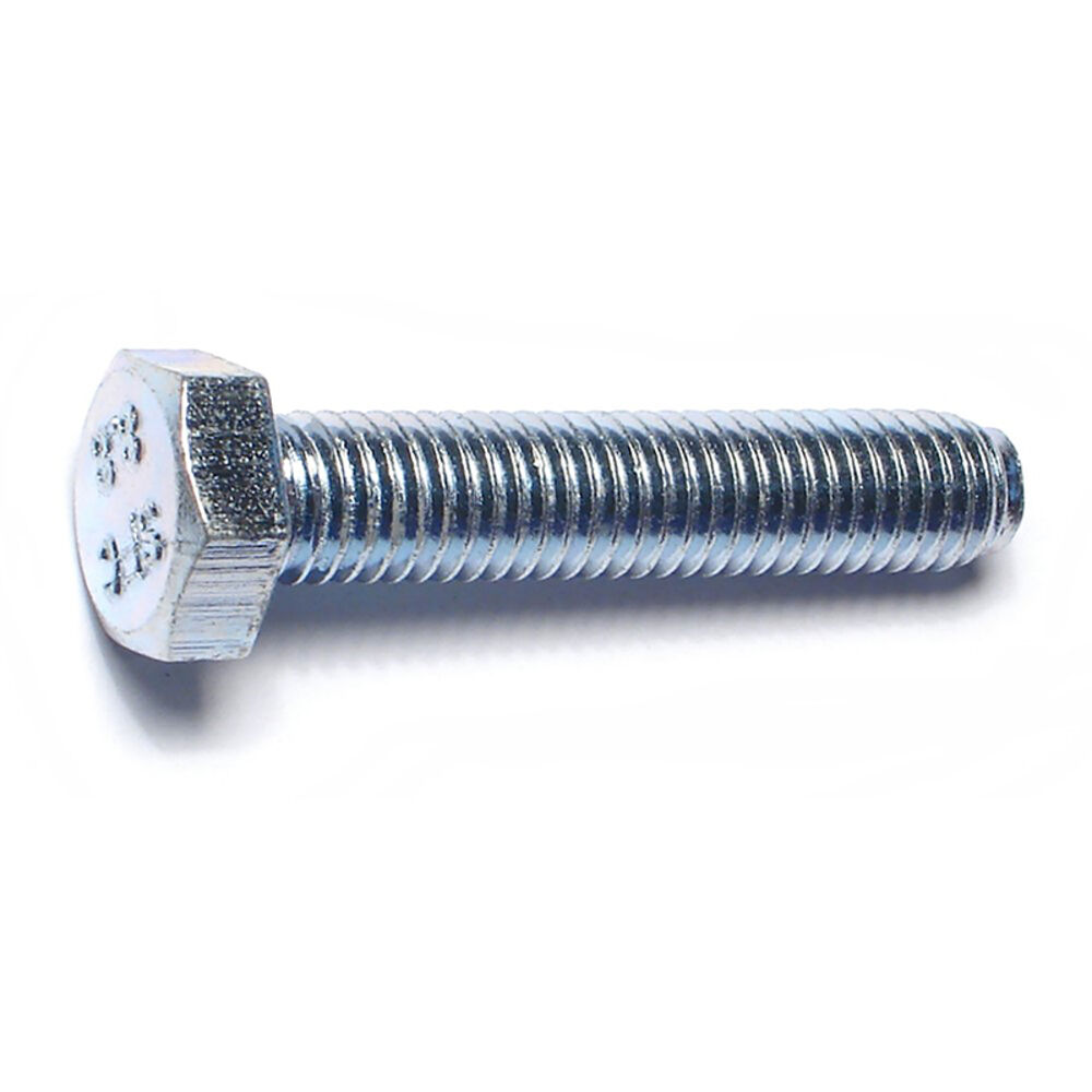 image of Metric Full Thread Bolt, 8mm-1.25 x 40mm, Zinc, 1-Piece
