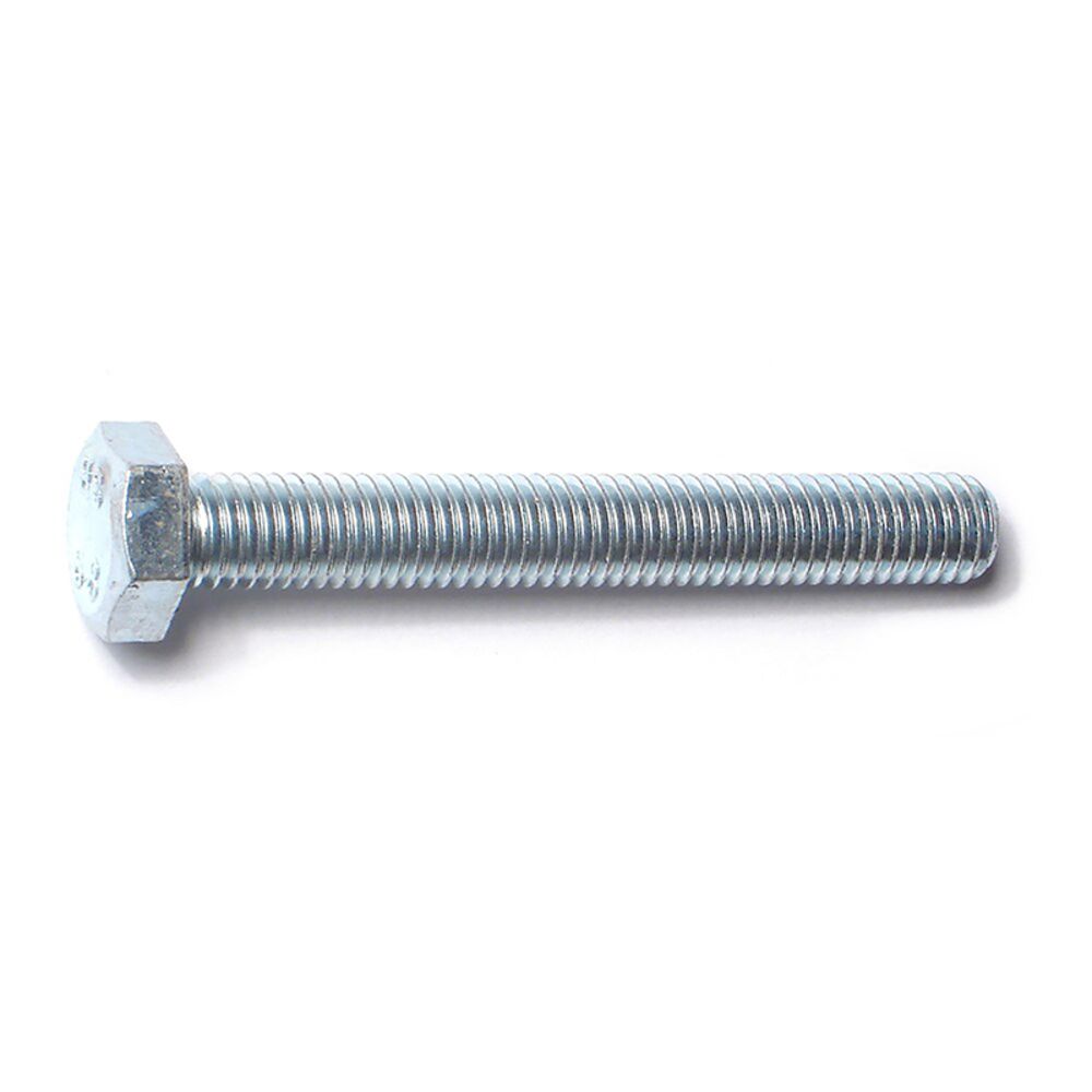 image of Metric Full Thread Bolt, 8mm-1.25 x 60mm, Zinc, 1-Piece
