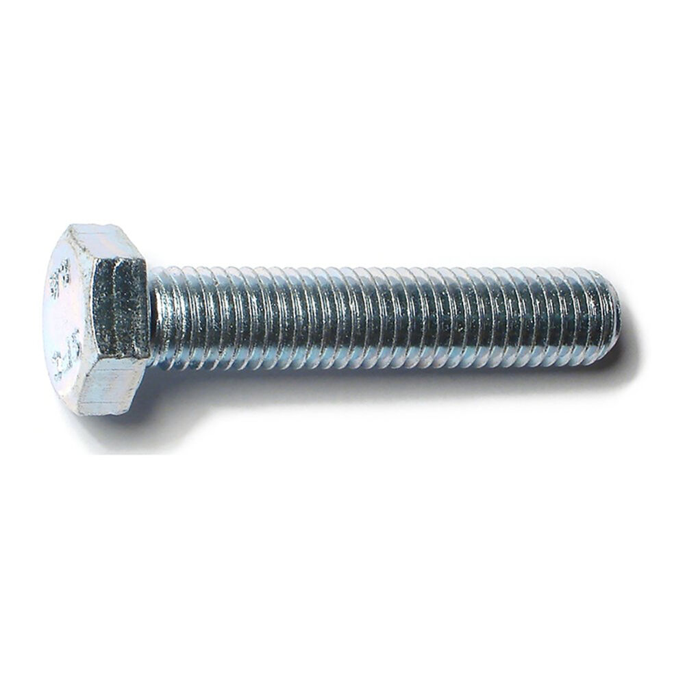 image of Metric Full Thread Bolt, 12mm-1.75 x 60mm, Zinc, 1-Piece