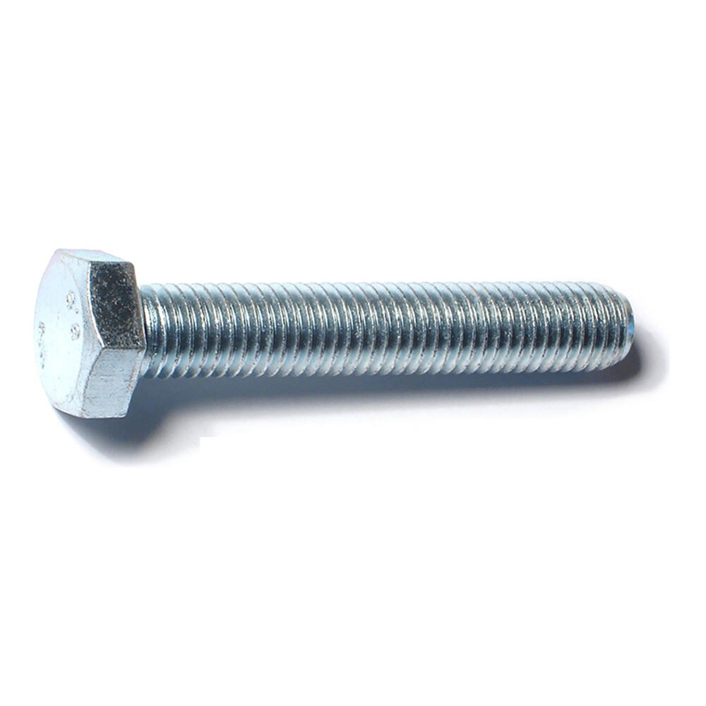 image of Metric Full Thread Bolt, 12mm-1.75 x 70mm, Zinc, 1-Piece