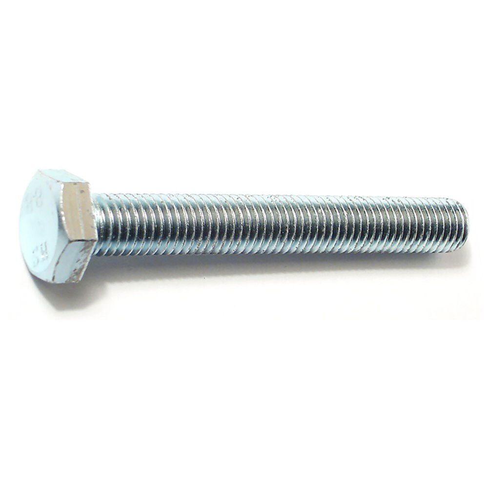 image of Metric Full Thread Bolt, 12mm-1.75 x 90mm, Zinc, 1-Piece
