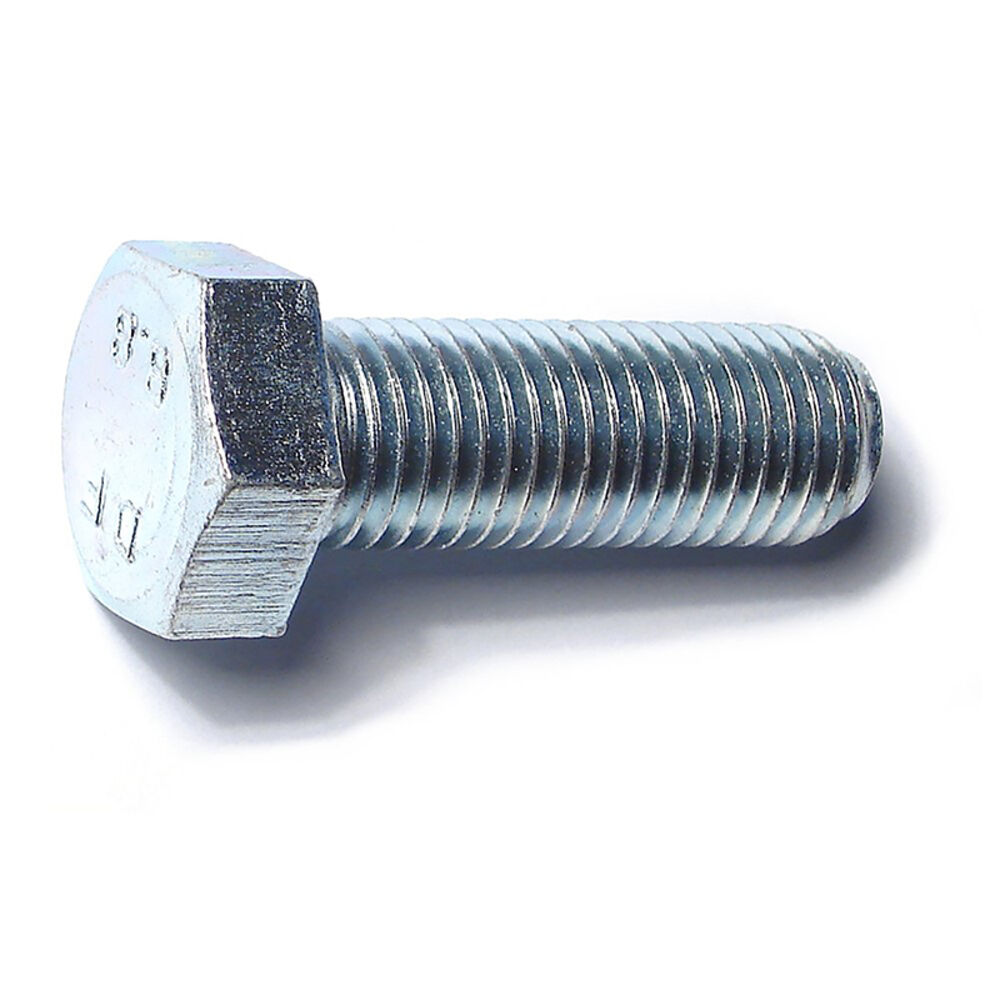image of Metric Full Thread Bolt, 16mm-2.00 x 45mm, Zinc, 1-Piece