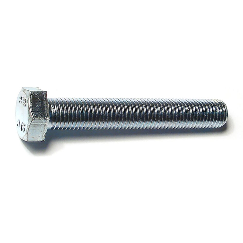 image of Metric Full Thread Bolt, 16mm-2.00 x 100mm, Zinc, 1-Piece