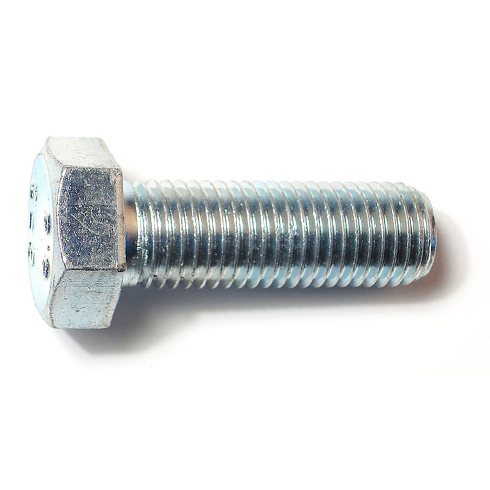 image of Metric Full Thread Bolt, 20mm-2.50 x 60mm, Zinc, 1-Piece