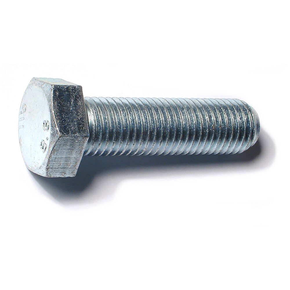 image of Metric Full Thread Bolt, 20mm-2.50 x 70mm, Zinc, 1-Piece