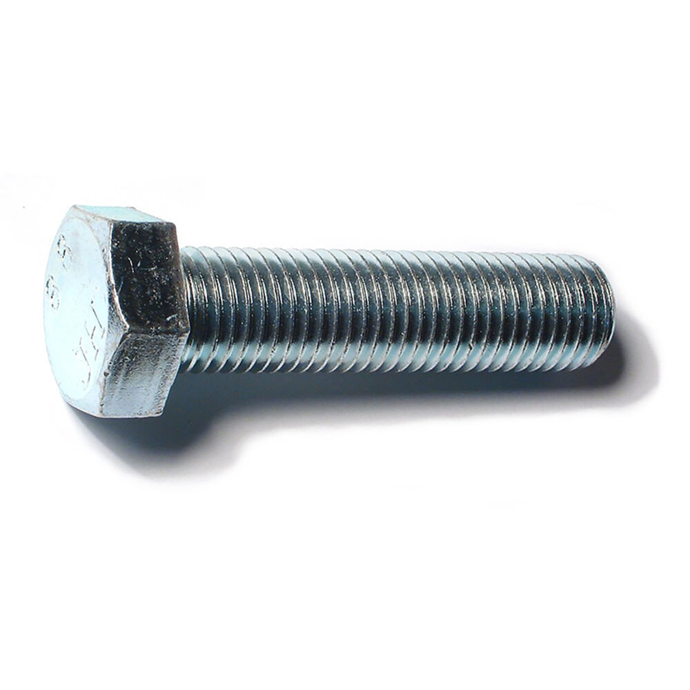 image of Metric Full Thread Bolt, 20mm-2.50 x 80mm, Zinc, 1-Piece