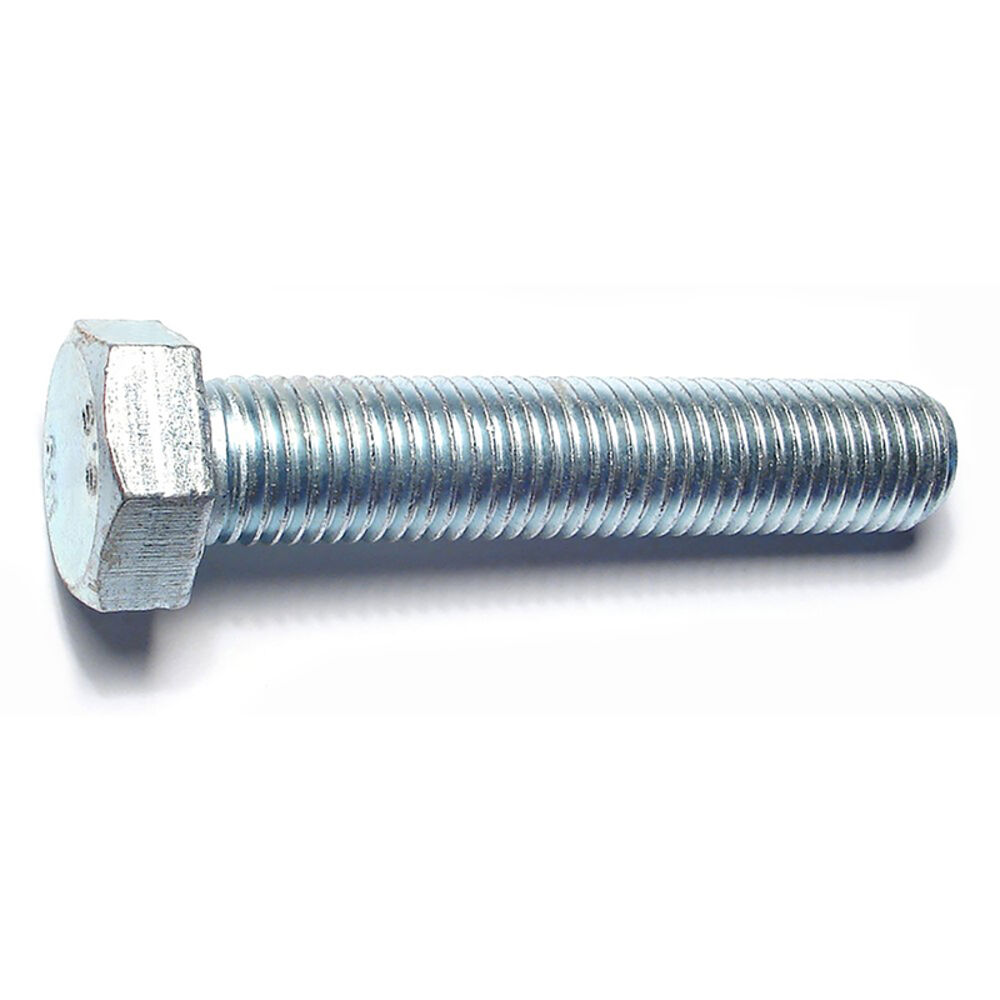 image of Metric Full Thread Bolt, 20mm-2.50 x 100mm, Zinc, 1-Piece