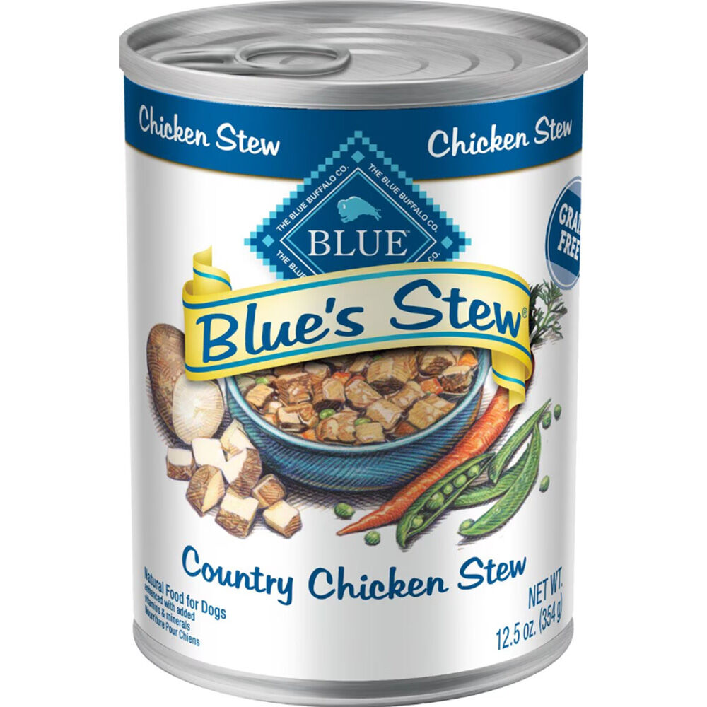 image of Blue's Stew Wet Dog Food Country Chicken Stew, 12.5 oz