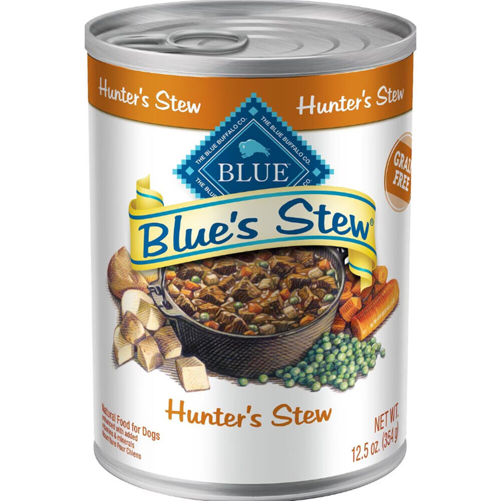 image of BLUE Hunter's Stew Canned Dog Food, 12.5 oz