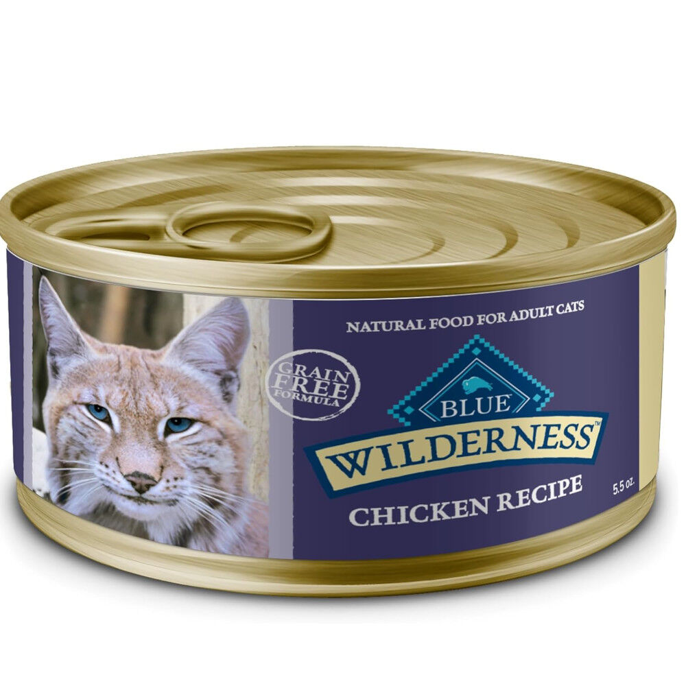 image of BLUE Wilderness Wet Cat Food- Chicken, 5.5 oz