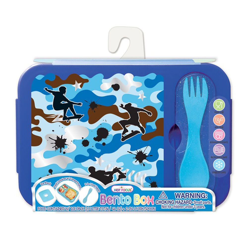 image of Kid's Bento Lunch Box, Blue Camo