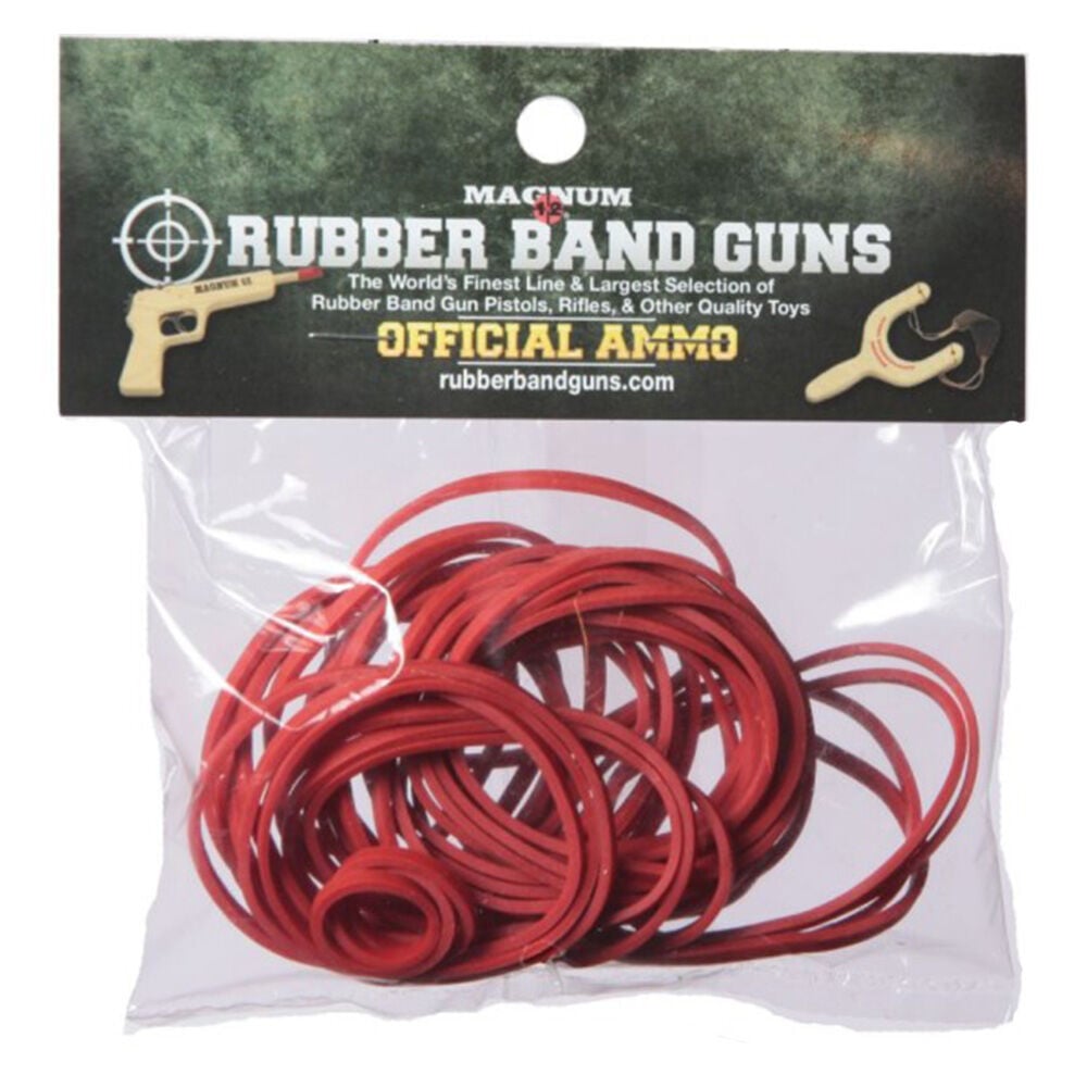 image of Size 32 Rubber Band Bag, Red, 1 oz