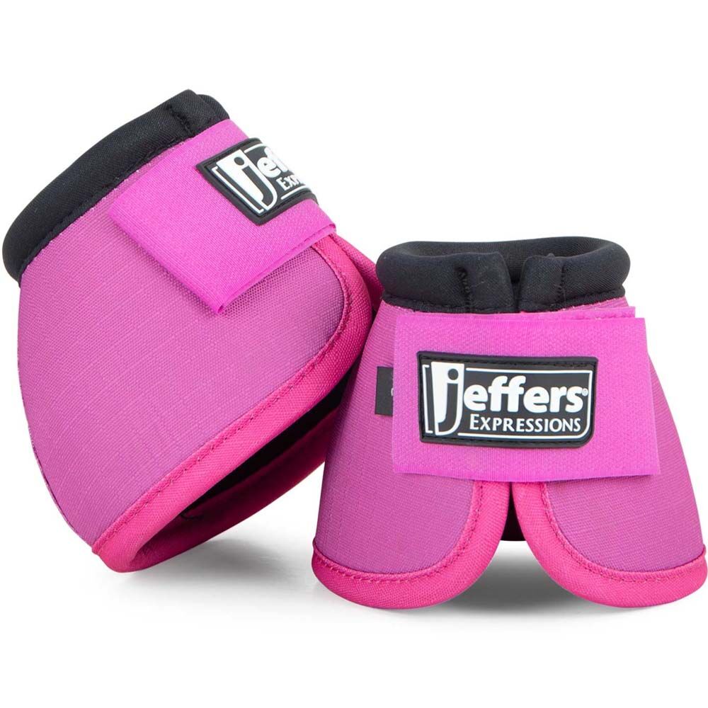 image of Expression No -Turn Bell Boots for Horses - Pair - Purple/Pink - Medium