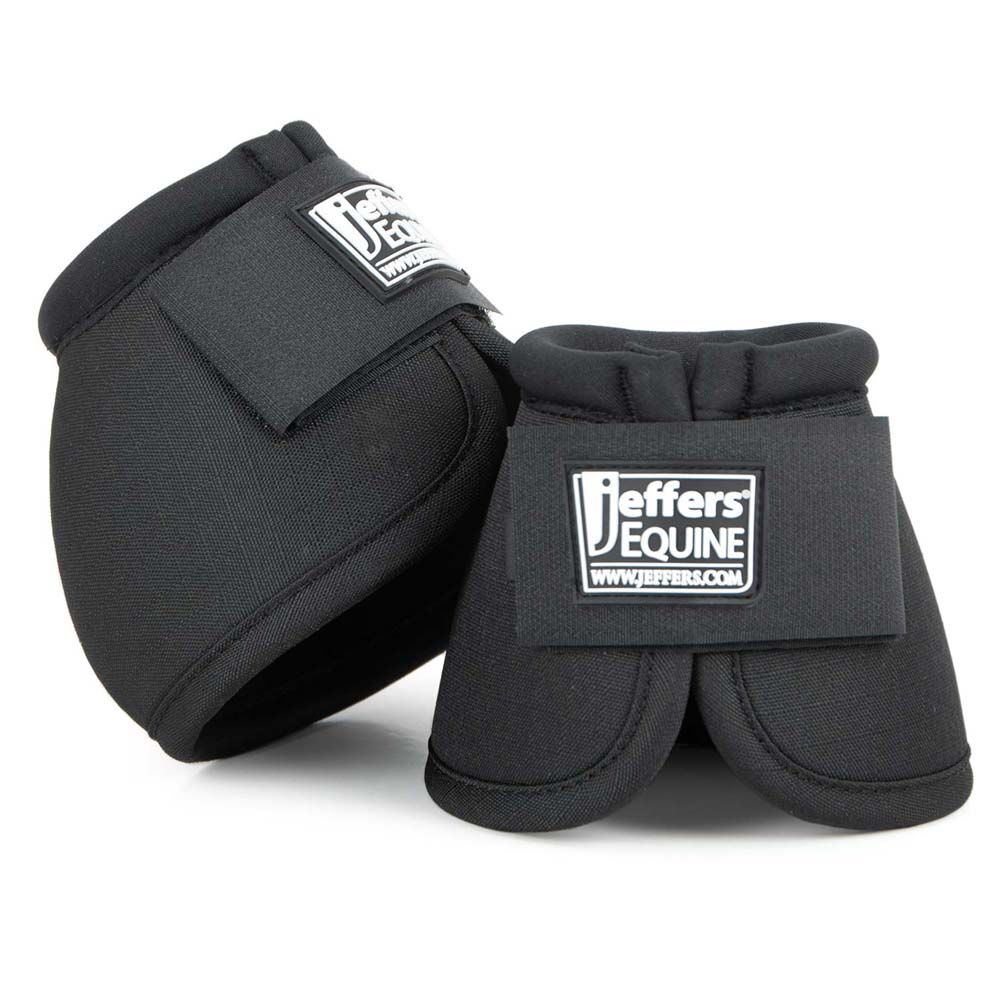 image of Expression No -Turn Bell Boots for Horses - Pair - Black - Medium