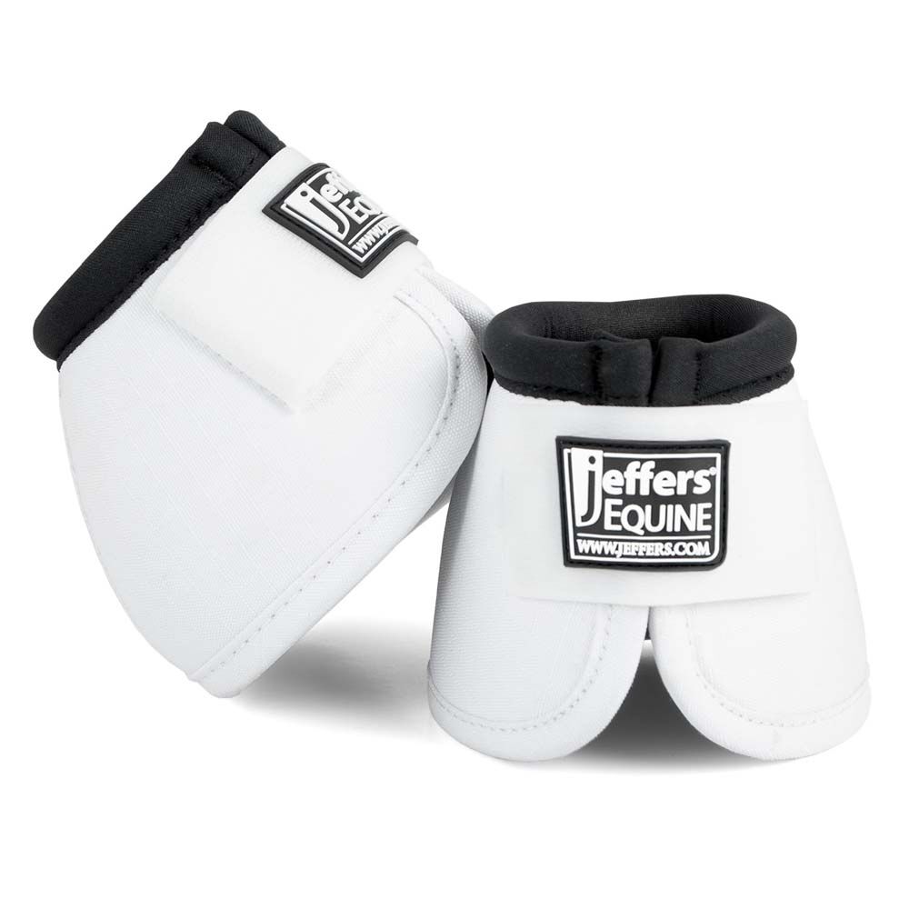 image of Expression No -Turn Bell Boots for Horses - Pair - White - Large